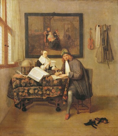 The Studious Life by Quiringh Van Brekelenkam